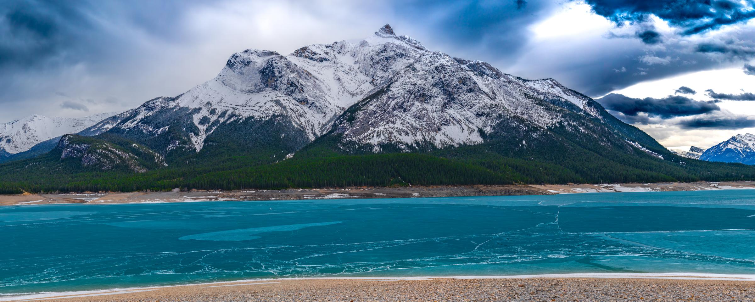 Majestic Mountain Range with a Calm Lake