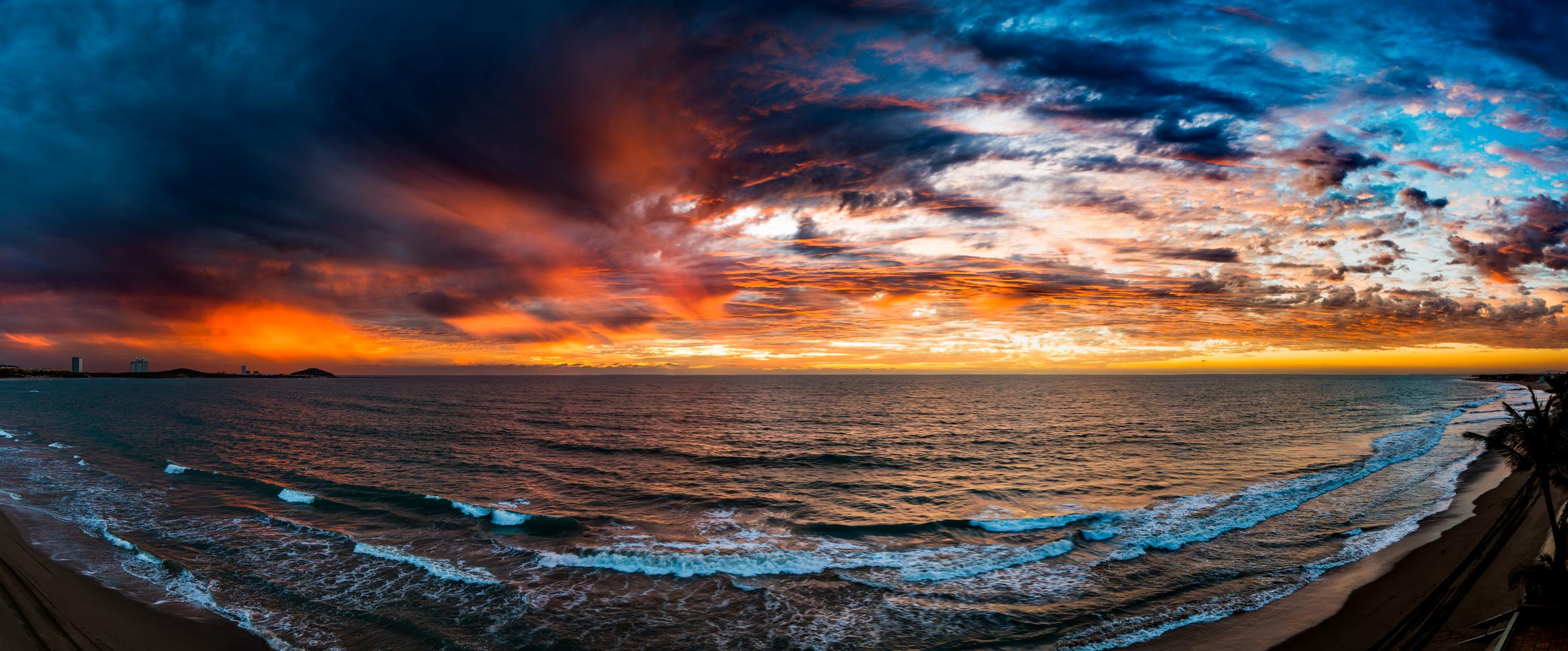 Stormy Sunset at the Beach