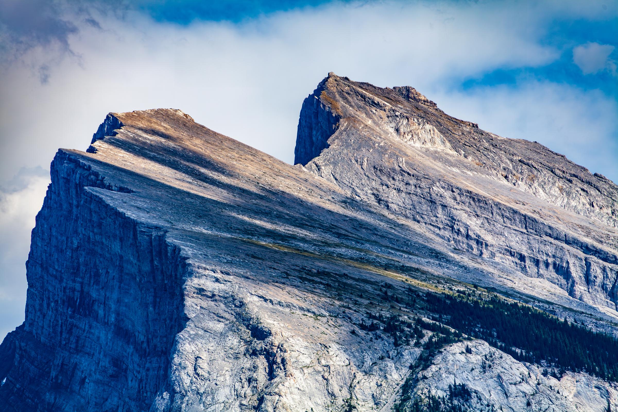 Rugged Mountain Peaks Banff AB Canada