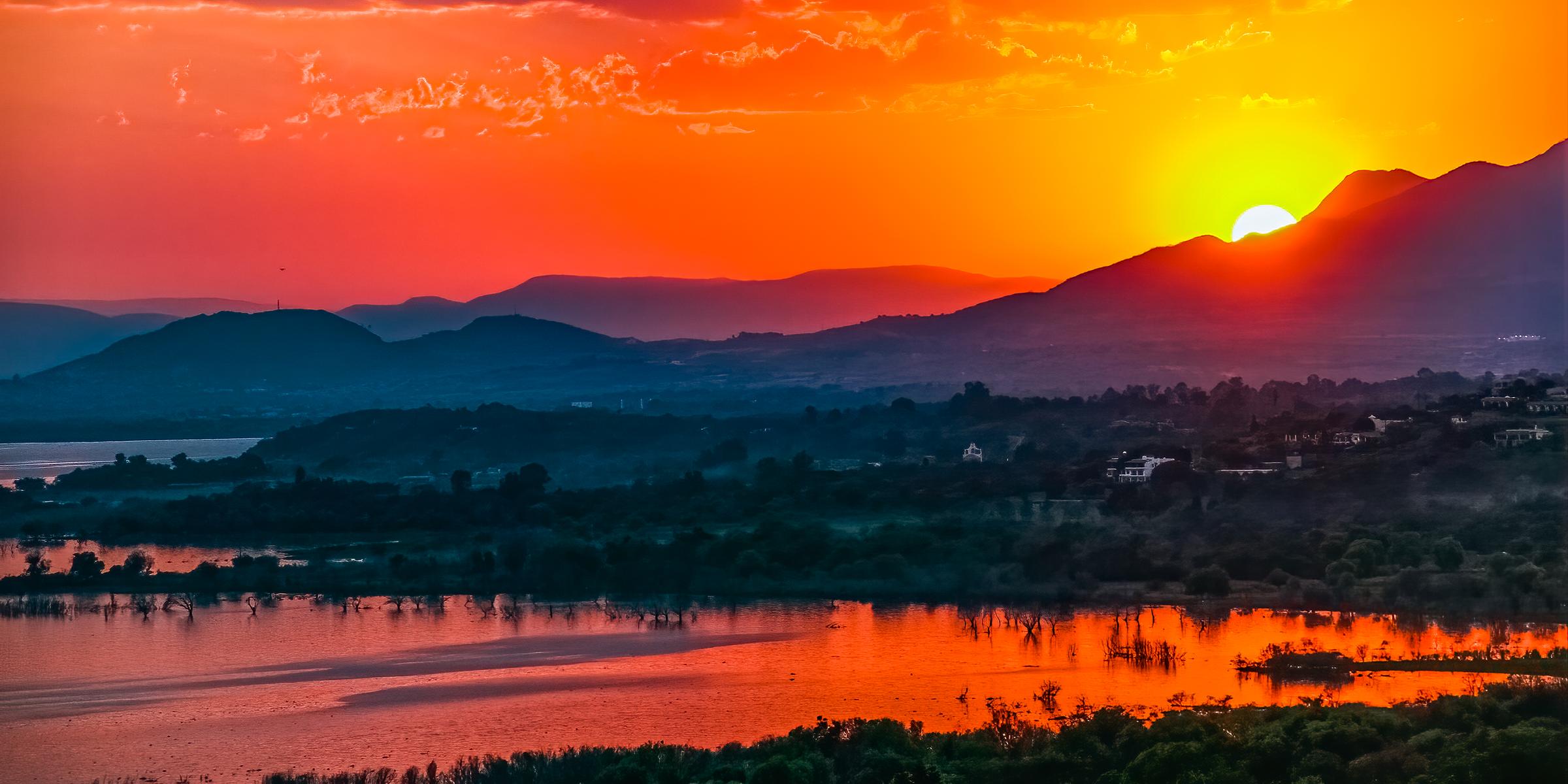 Sunset over Chapala