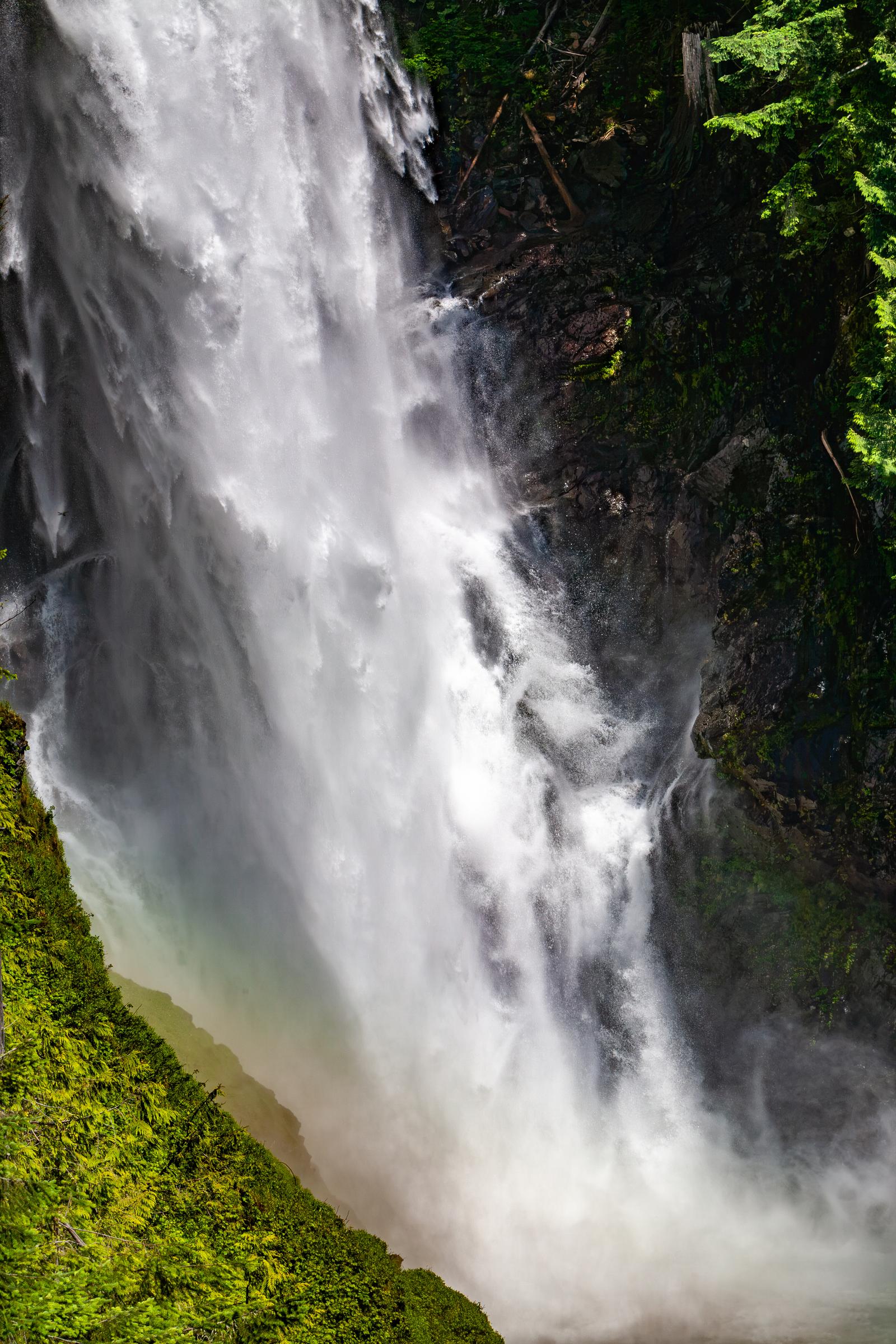 Waterfall in forest Wallace Falls Washington United States
