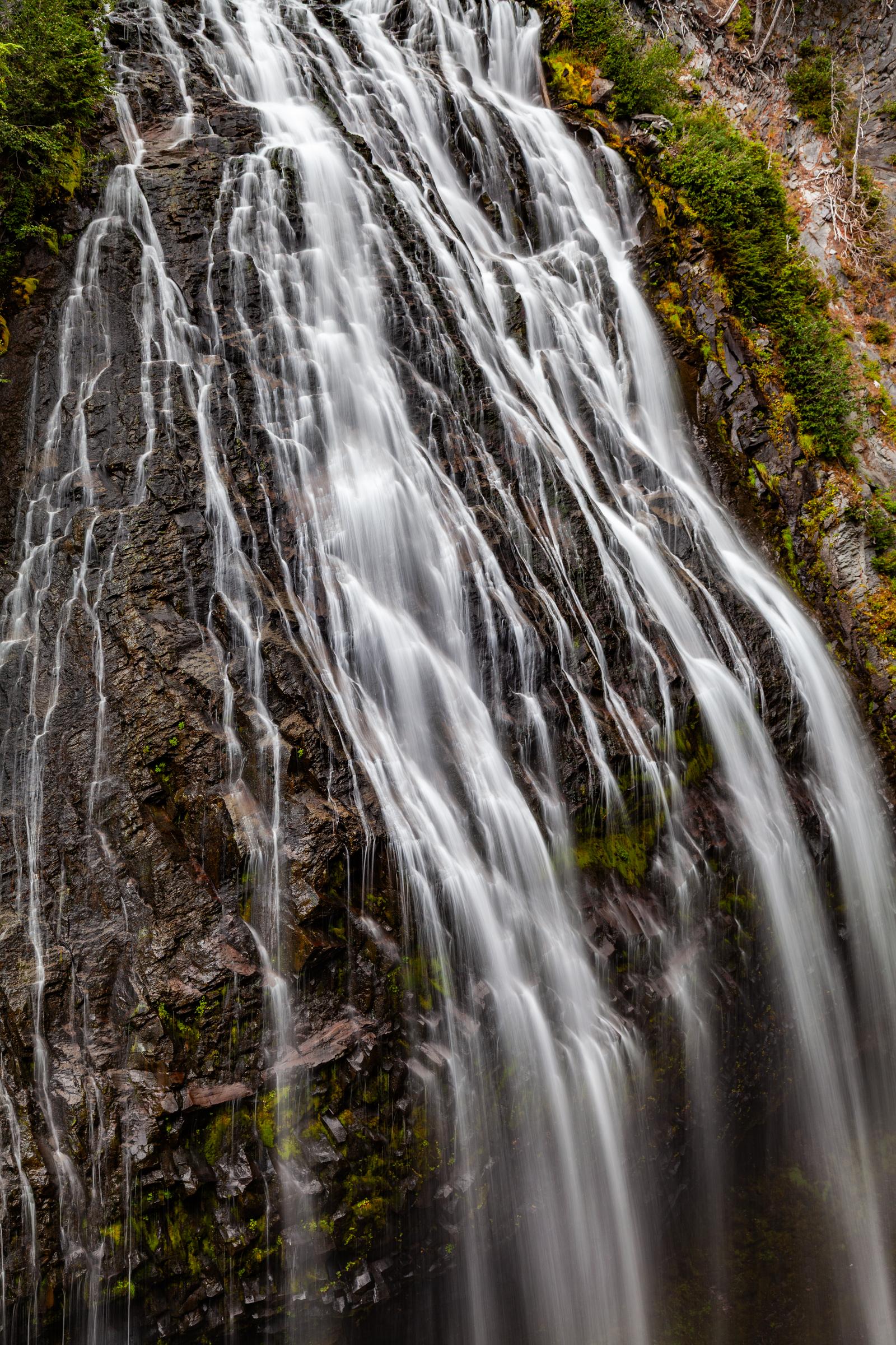 Waterfall Flow Mount Rainier Washington State United States