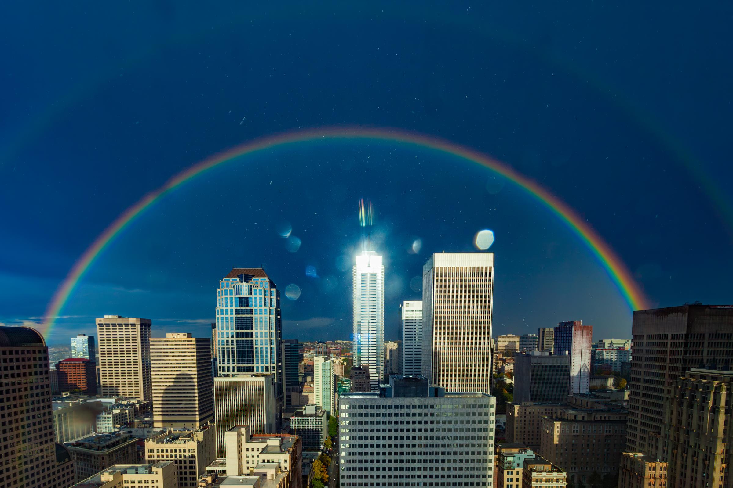 Rainbow over Seattle