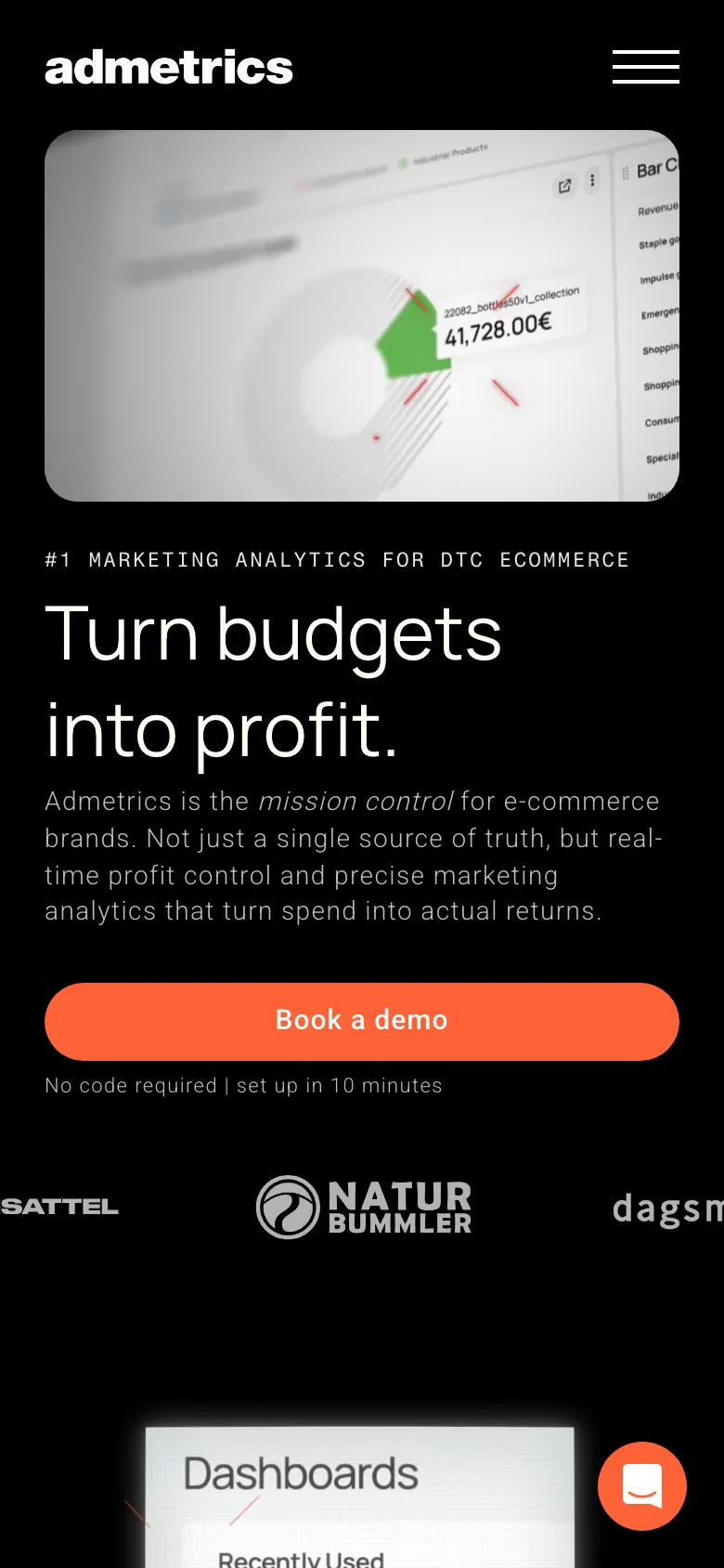Admetrics preview