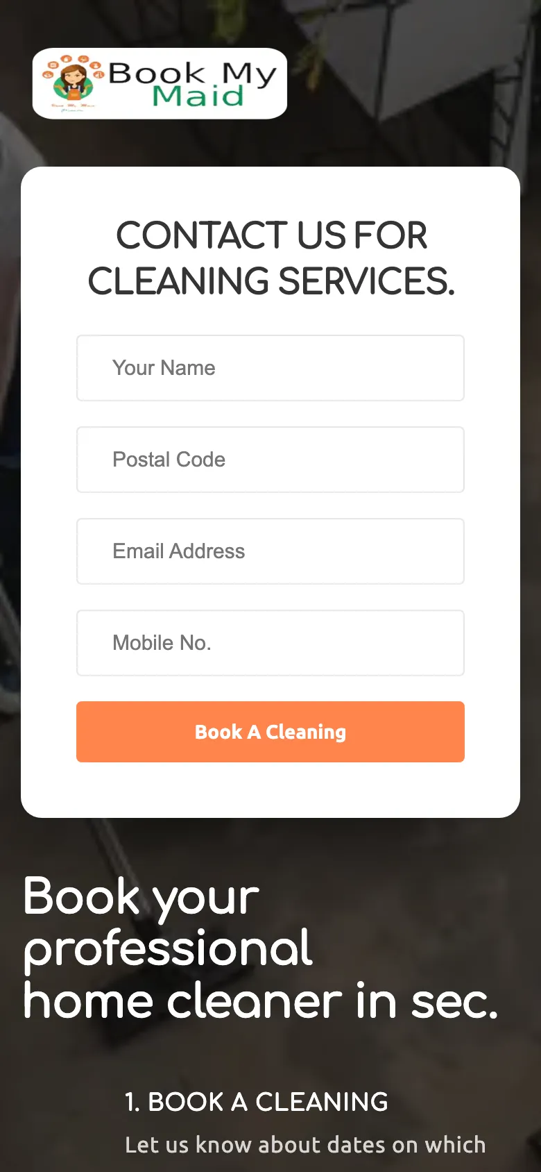 Bookmymaid preview