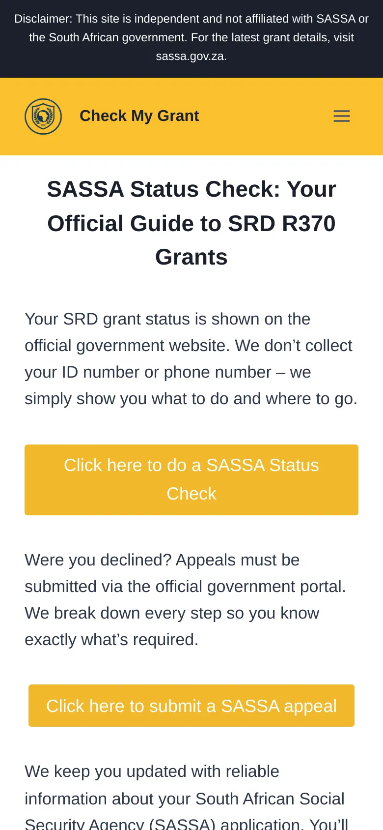 Checkmygrant preview