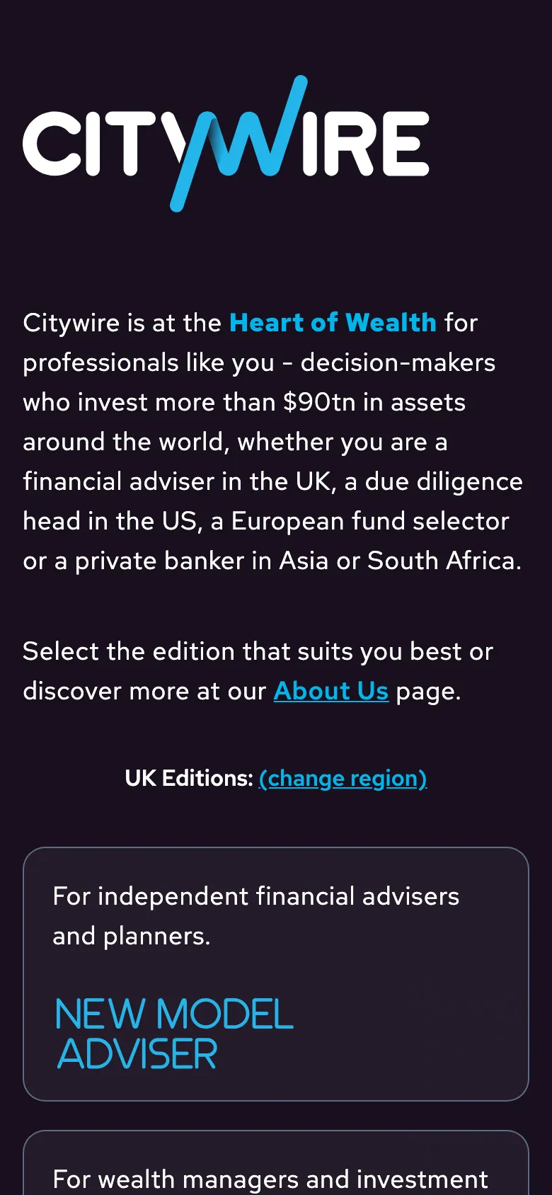 Citywire preview