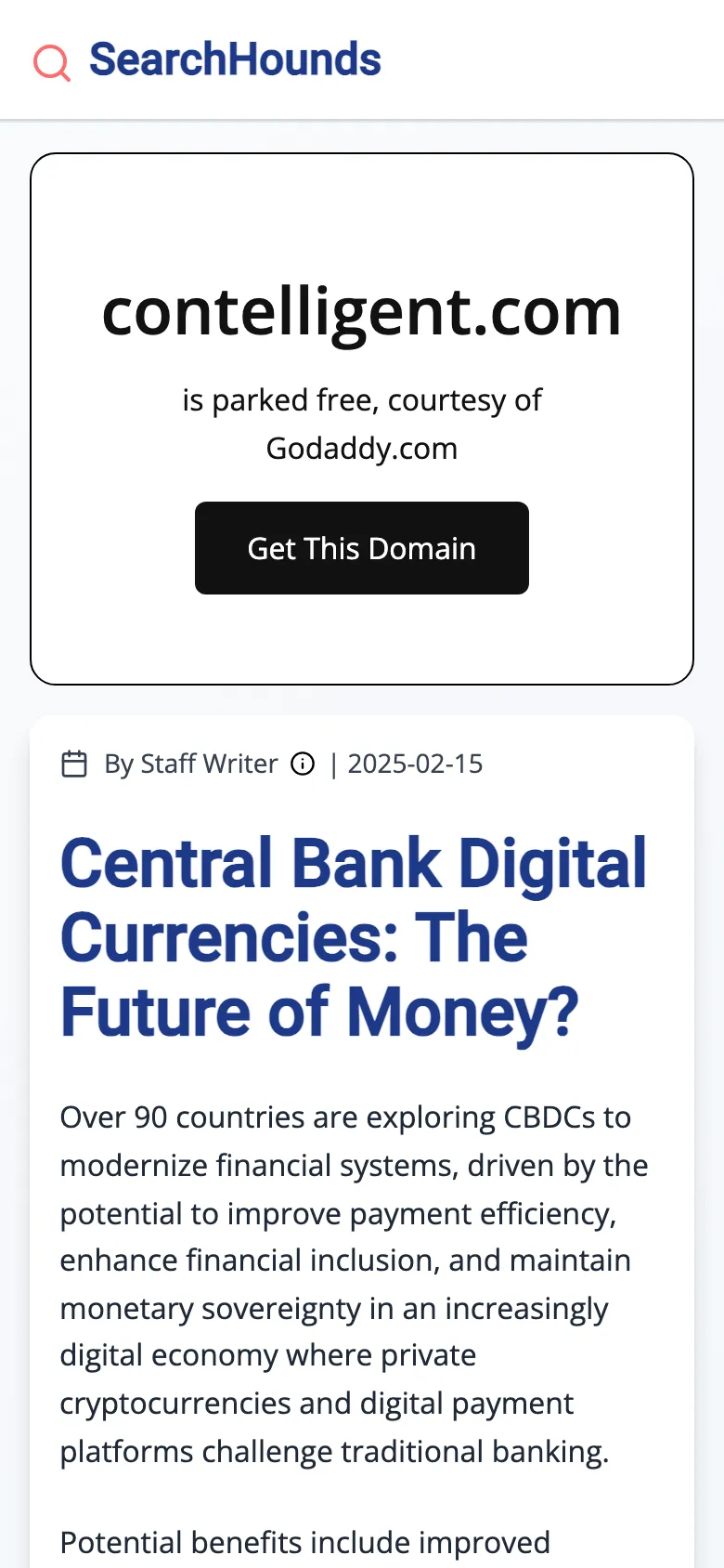 Contelligent preview