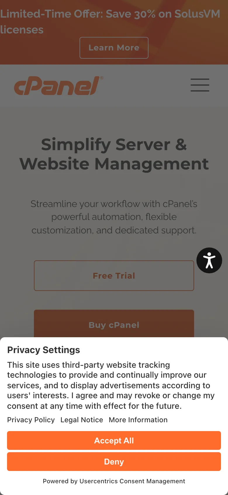 Cpanel preview