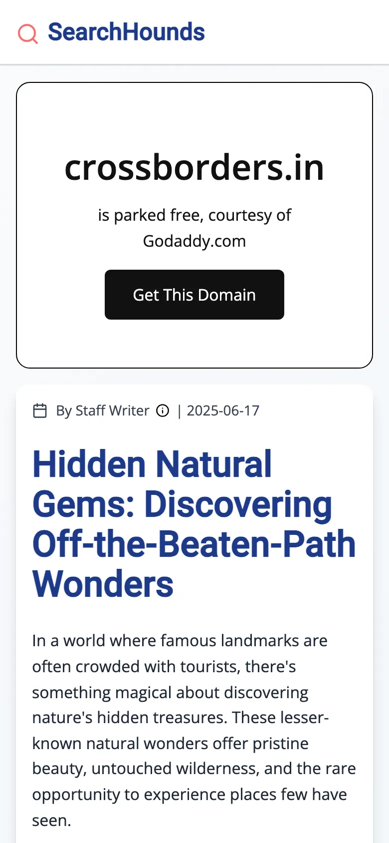 Crossborders preview