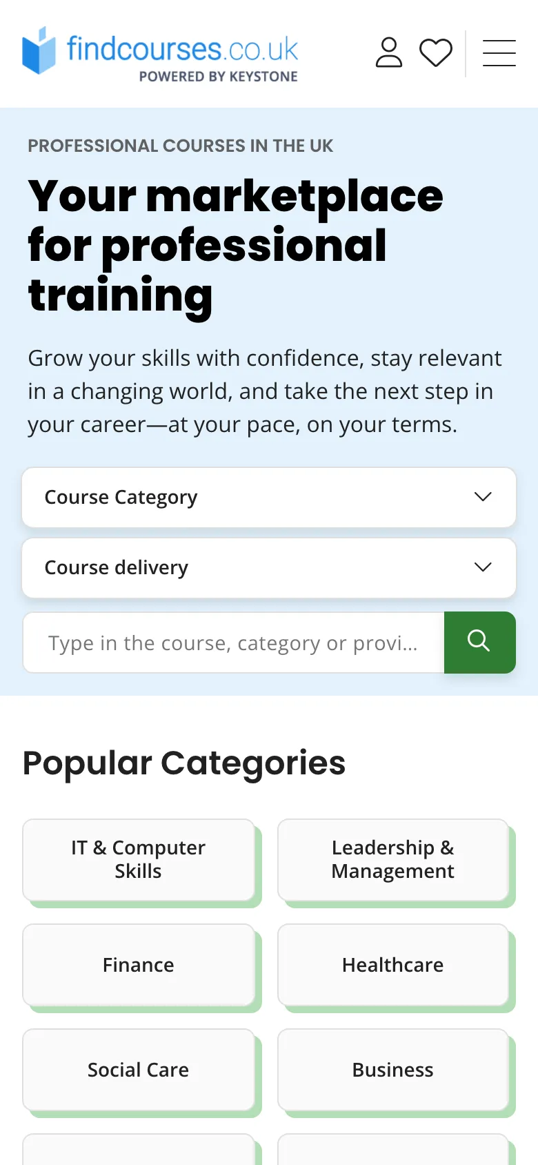 Findcourses preview