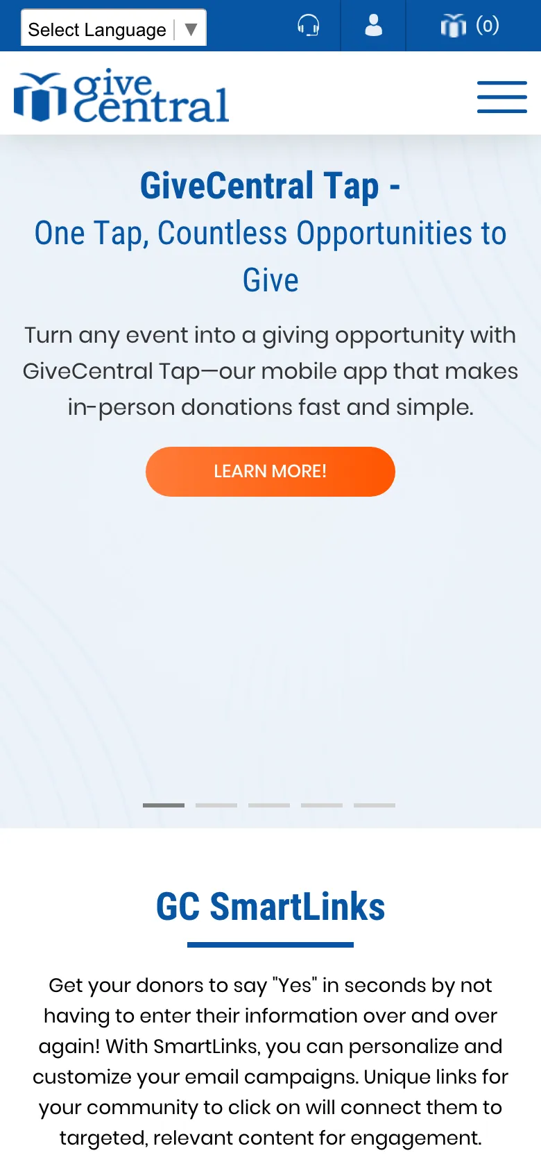 Givecentral preview