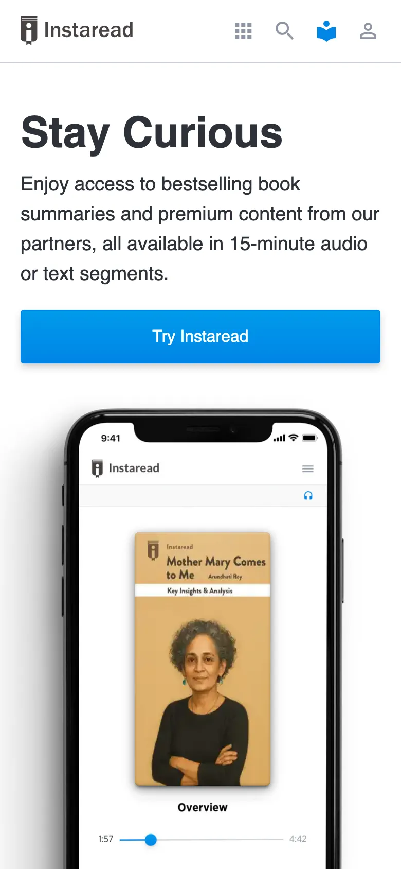 Instaread preview