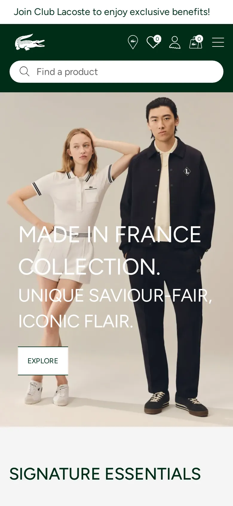Lacoste preview