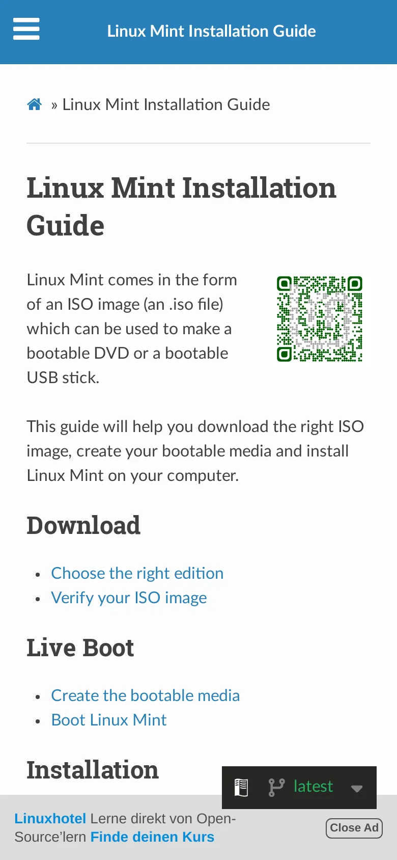 Linuxmint Installation Guide preview