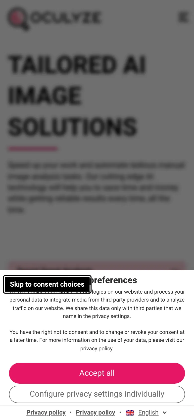 Oculyze preview