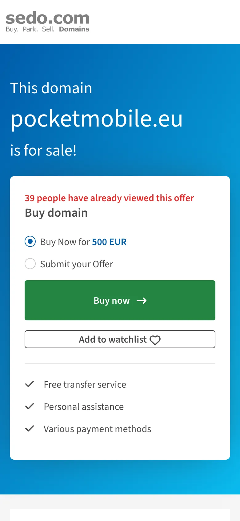 Pocketmobile preview