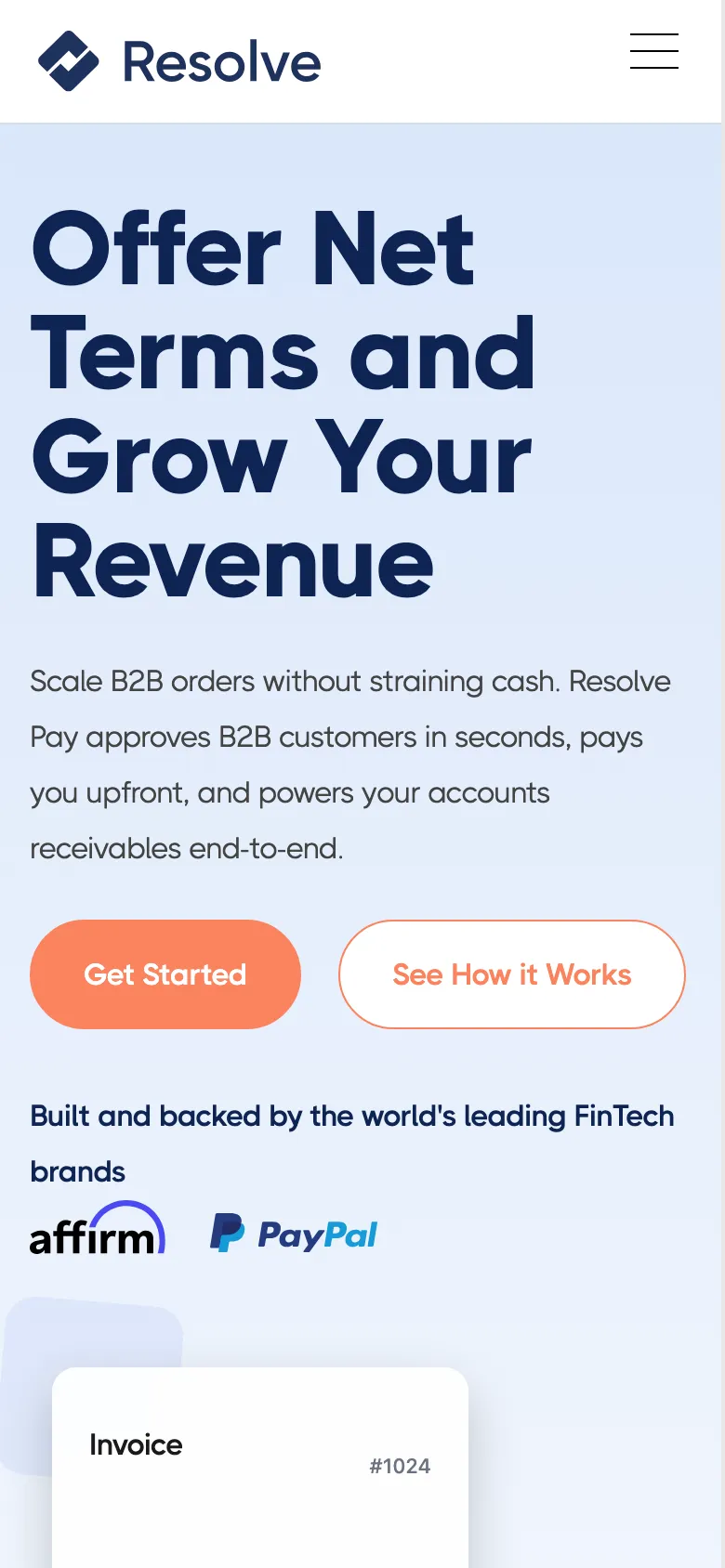 Resolvepay preview