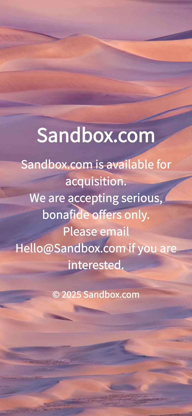 Sandbox preview