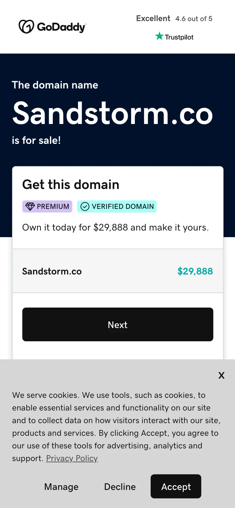 Sandstorm preview