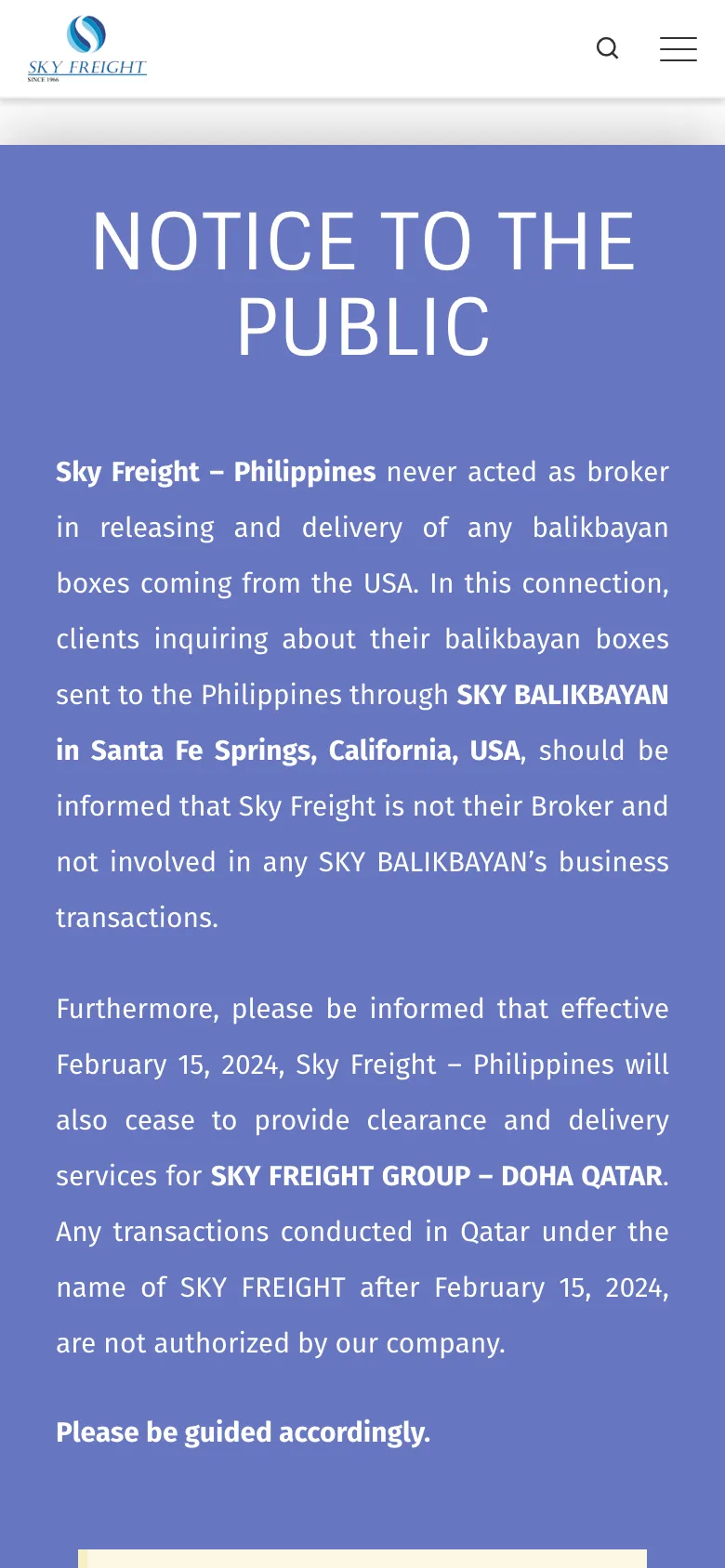 Skyfreight preview