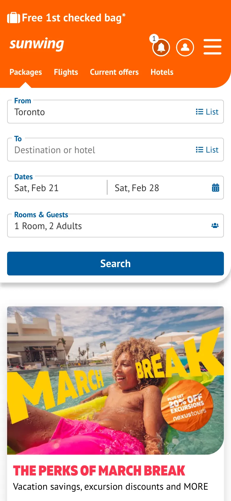 Sunwing preview