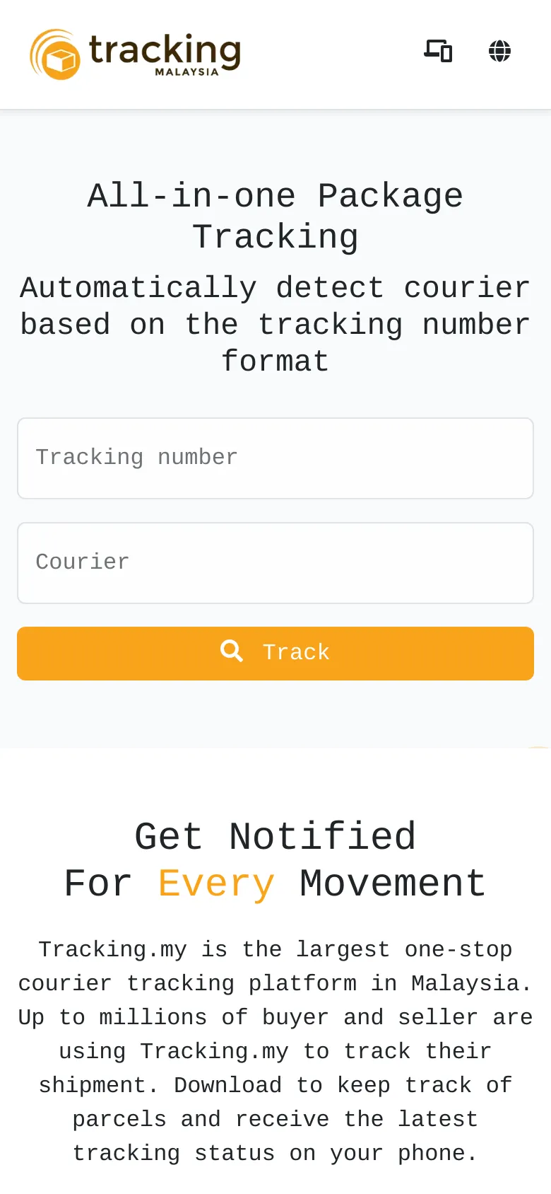 Tracking preview