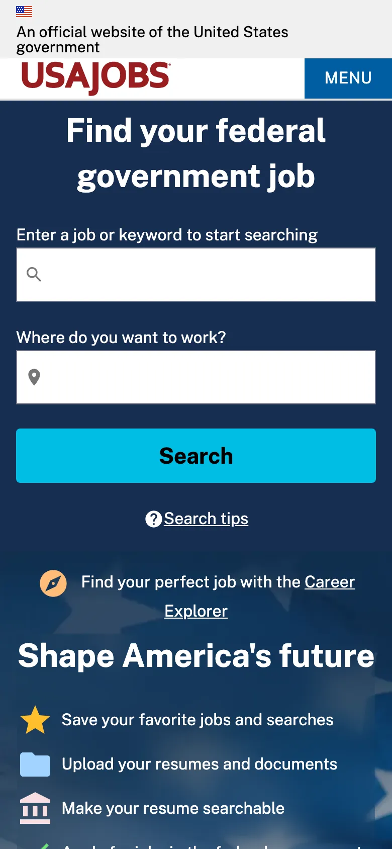 Usajobs preview
