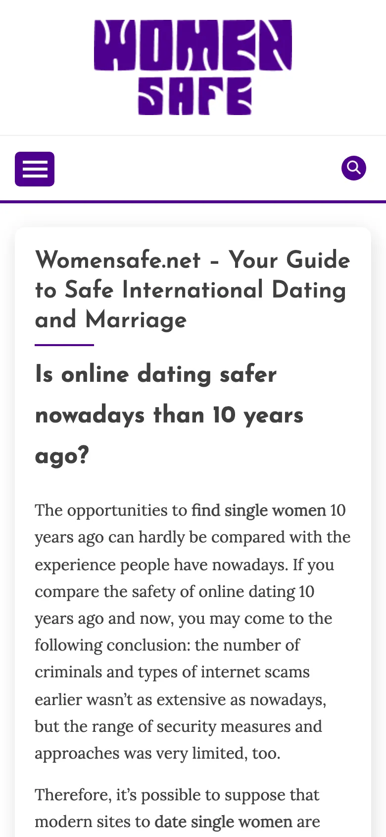 Womensafe preview