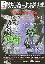 Live at MetalFest 2008 (Zoppola) cover