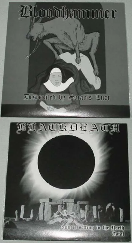 Desecrated by Satan's Lust / Sun Is Setting in the North - Total cover