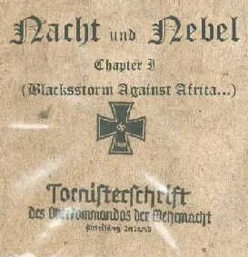 Nacht und Nebel cover