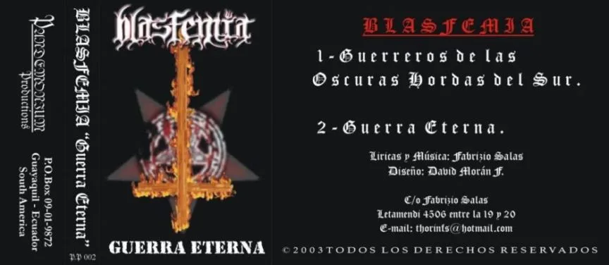 Guerra eterna cover