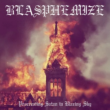 Procreating Satan in Blazing Sky cover