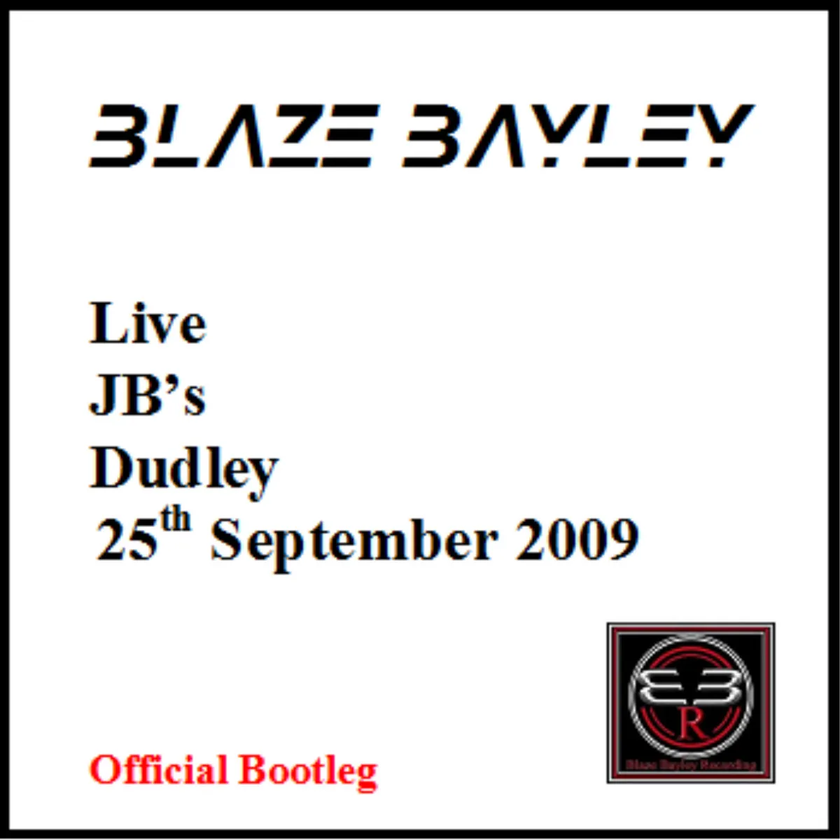 Live at MetalFest JB's, Dudley, UK 25th September 2009 cover