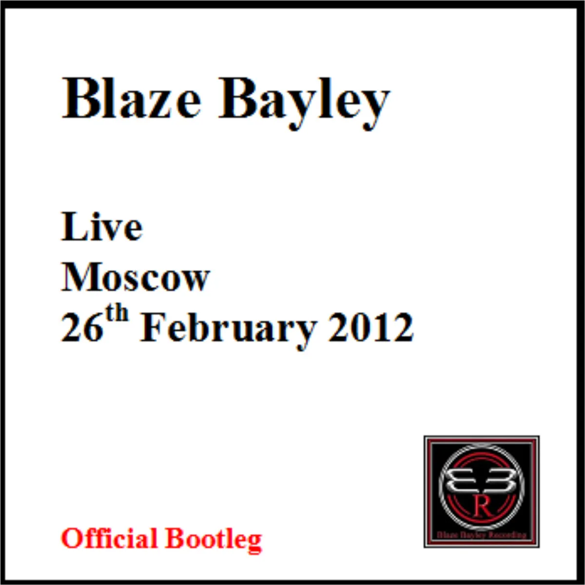 Live in Moscow - 26th February 2012 cover