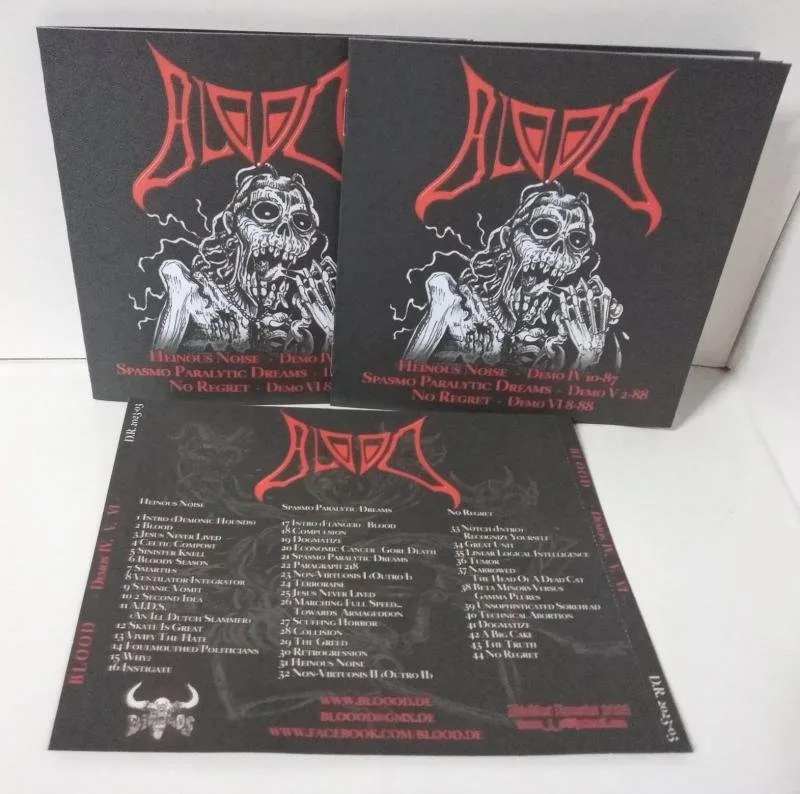 Heinous Noise - Demo IV 10-87 / Spasmo Paralytic Dreams - Demo V 2-88 / No Regret - Demo VI 8-88 cover