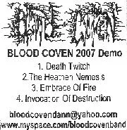 Blood Coven 2007 Demo cover
