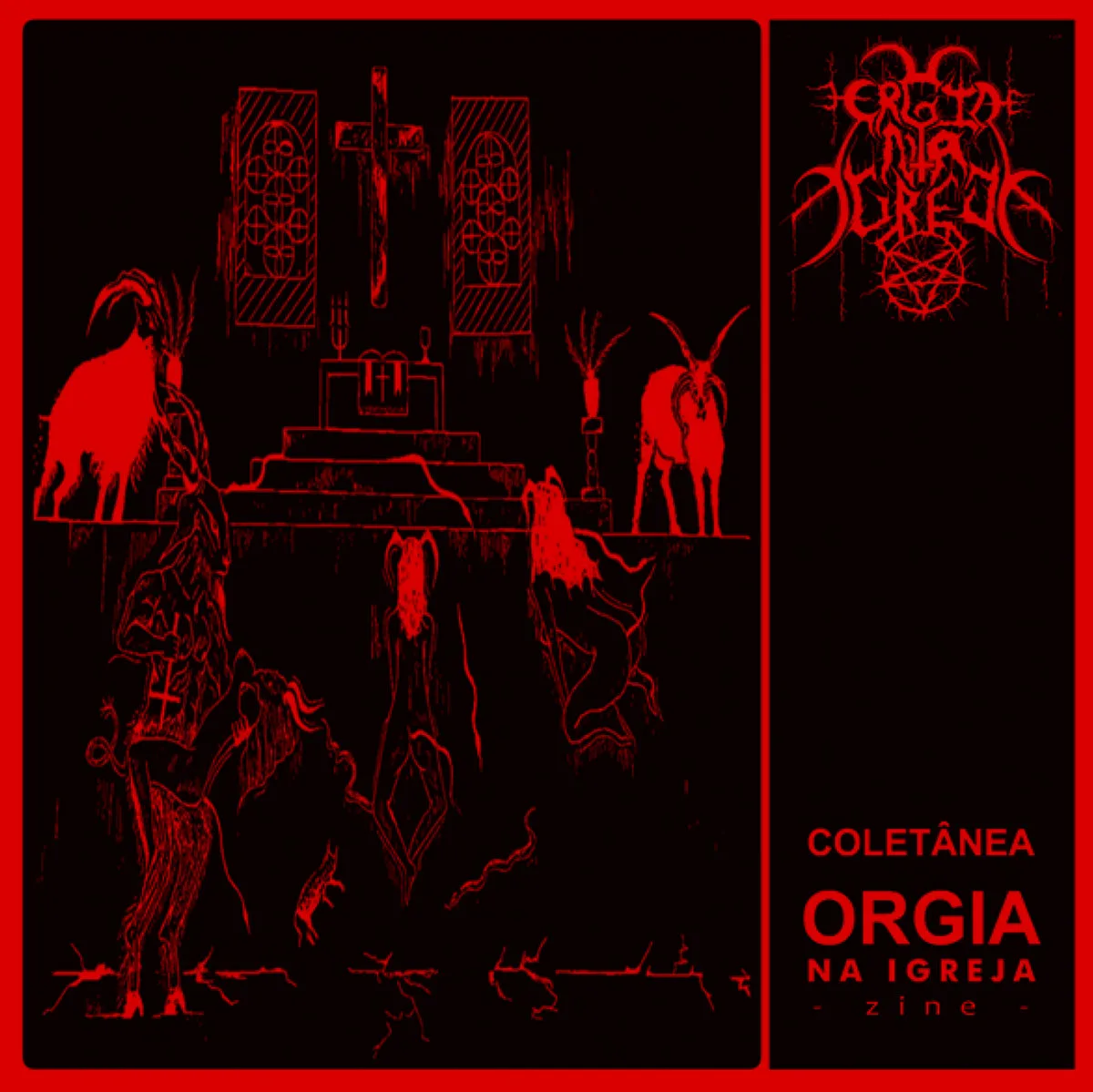 Coletânea Orgia na Igreja Zine cover