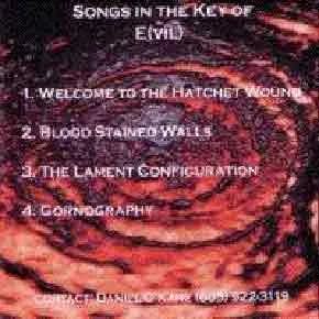 Songs in the Key of E(vil) cover