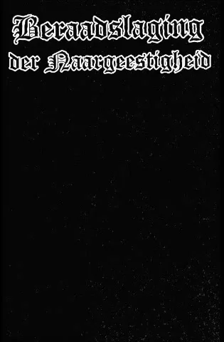Beraadslaging der naargeestigheid cover