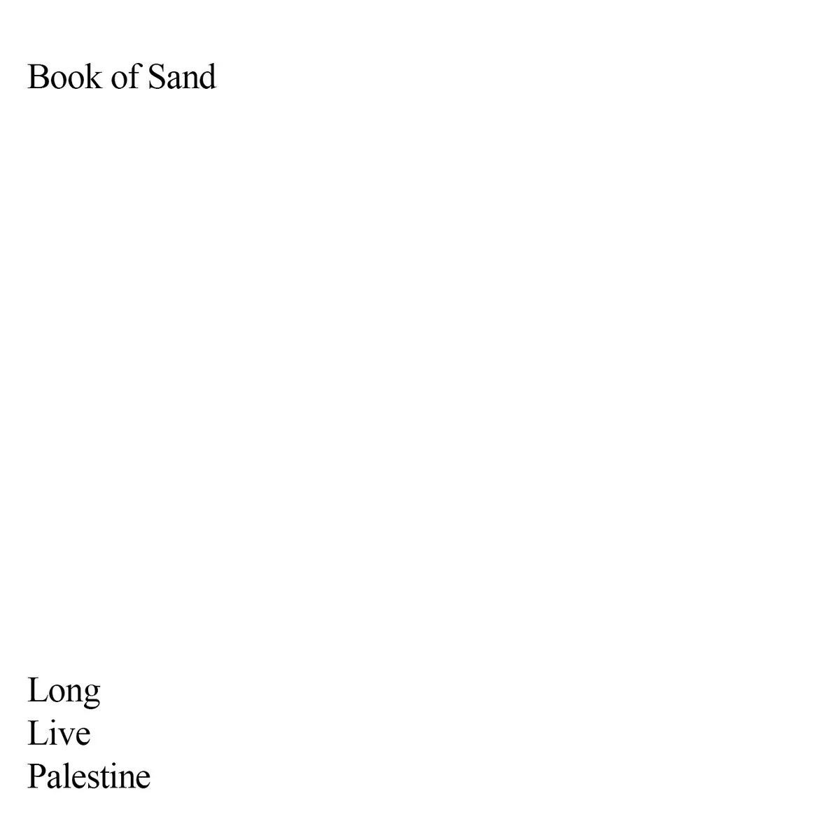 Long Live Palestine cover