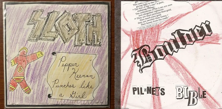 Pepper Keenan Punches like a Girl / Pilzners Bible cover