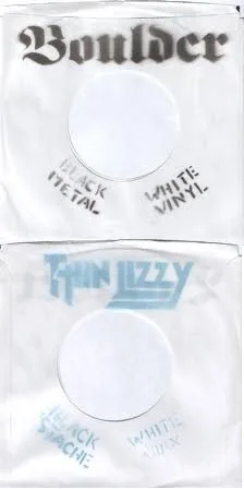 Black Metal, White Vinyl / Black Stache, White Wax cover