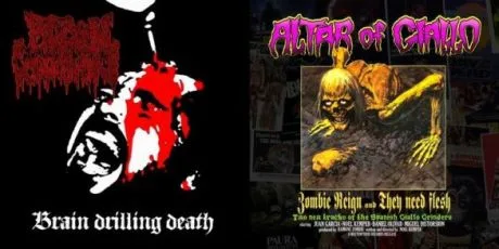 Zombie Reign and They Need Flesh / Brain Drilling Death cover