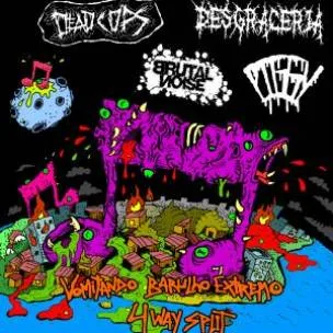 Vomitando Barulho Extremo - 4 Way Split cover