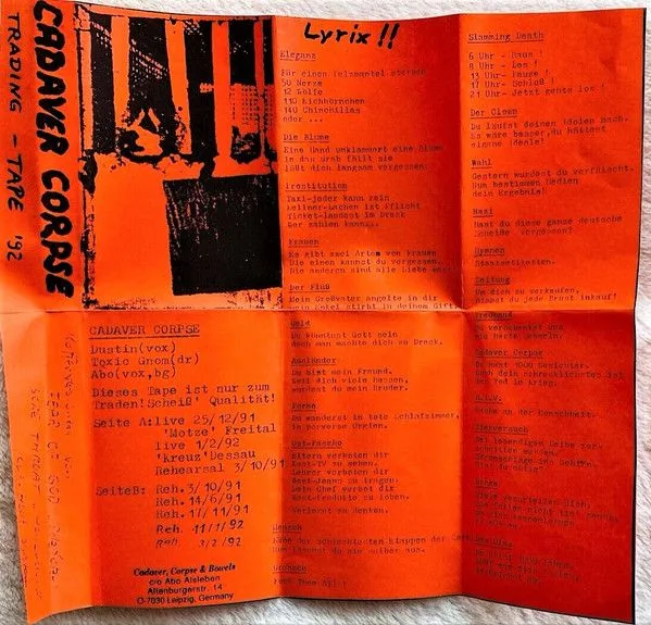 Trading - Tape '92 cover