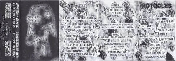 Violent Gorge / Rotocles / Death Before Revolution / Camphora Monobromata cover