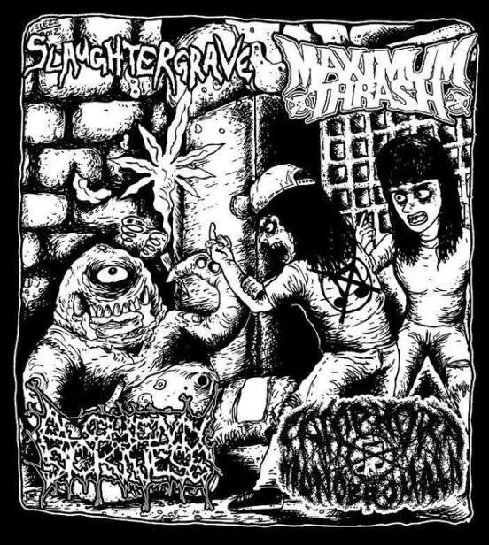 Camphora Monobromata / Alchemy of Sickness / Slaughtergrave / Maximum Thrash cover