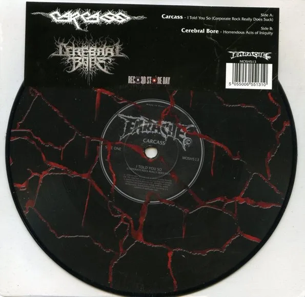 Carcass / Cerebral Bore cover